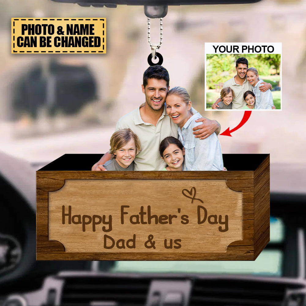 Personalized Car Hanging Ornament - Happy Father's Day