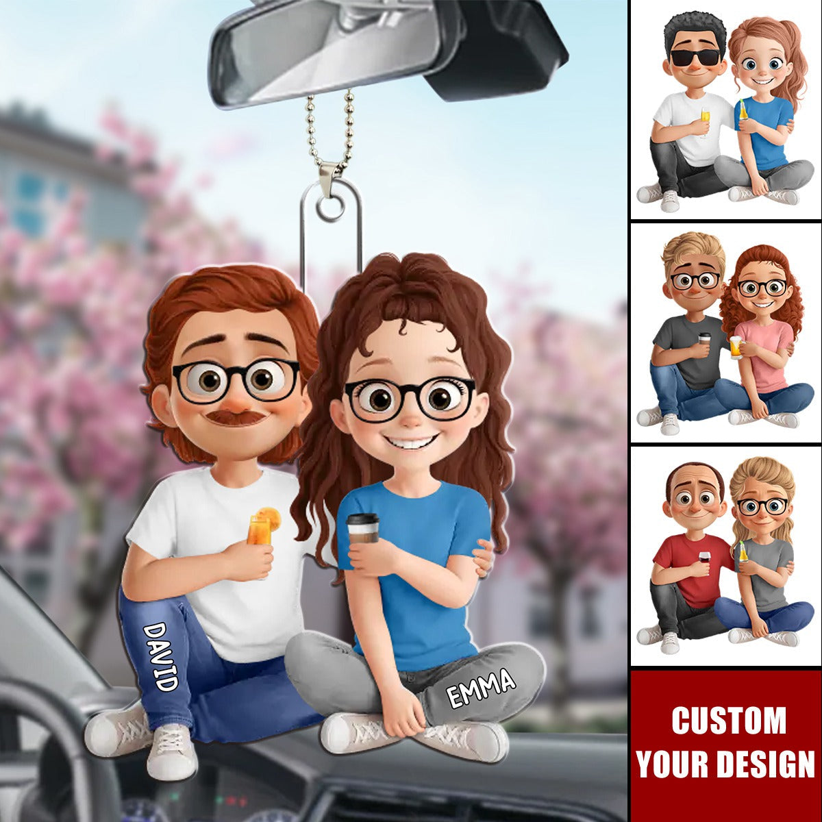 Our Love Is The Adventure That Makes Life Extraordinary - Couple Personalized Ornament - Gift For Husband Wife, Anniversary