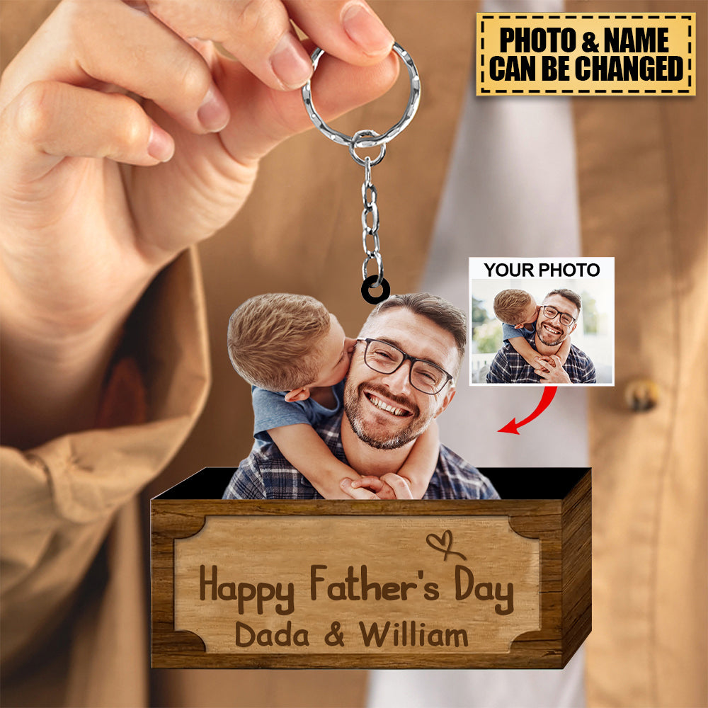 Personalized Keychain - Happy Father's Day - Perfect Father's Day Gift