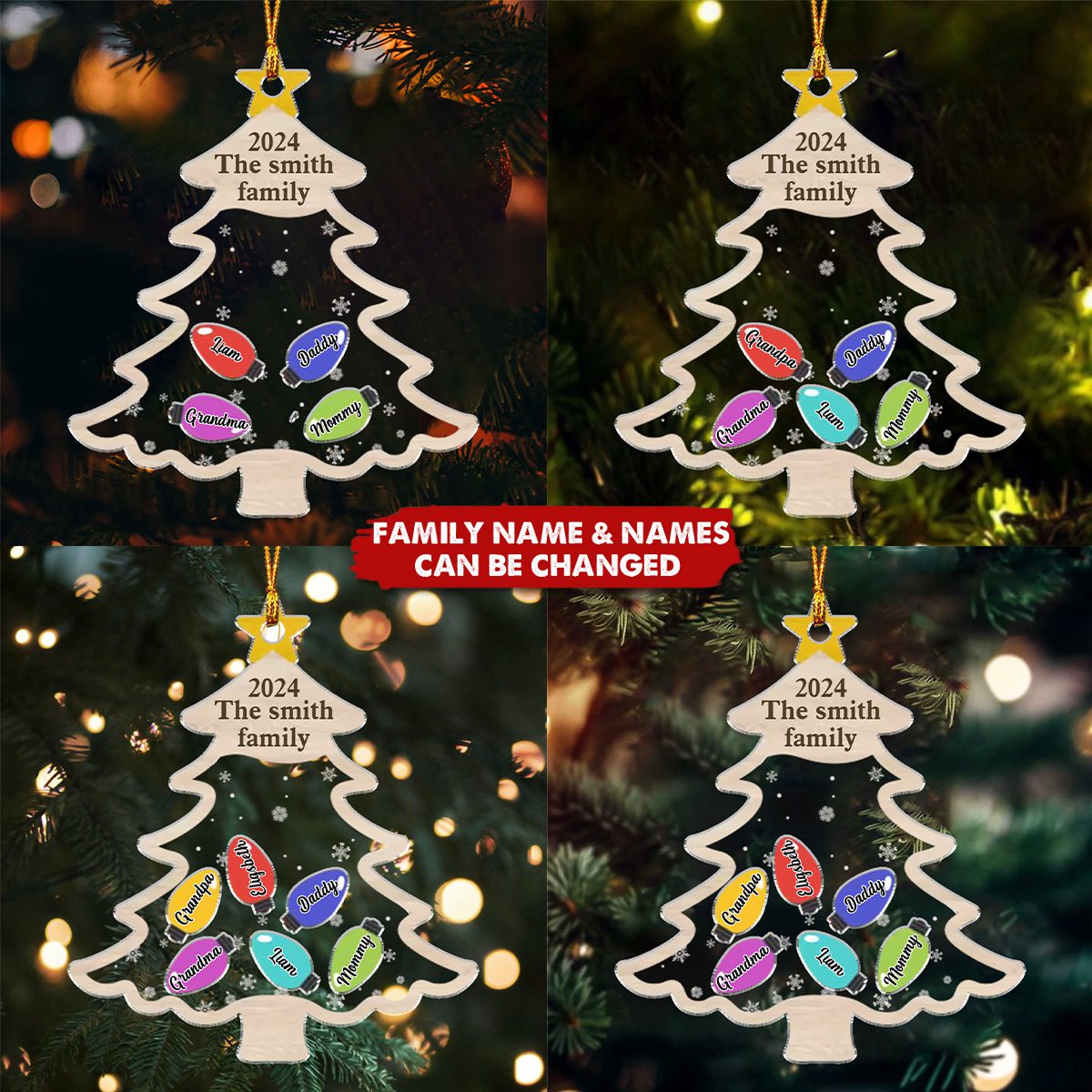 The Christmas Tree - Family Personalized Custom Ornament