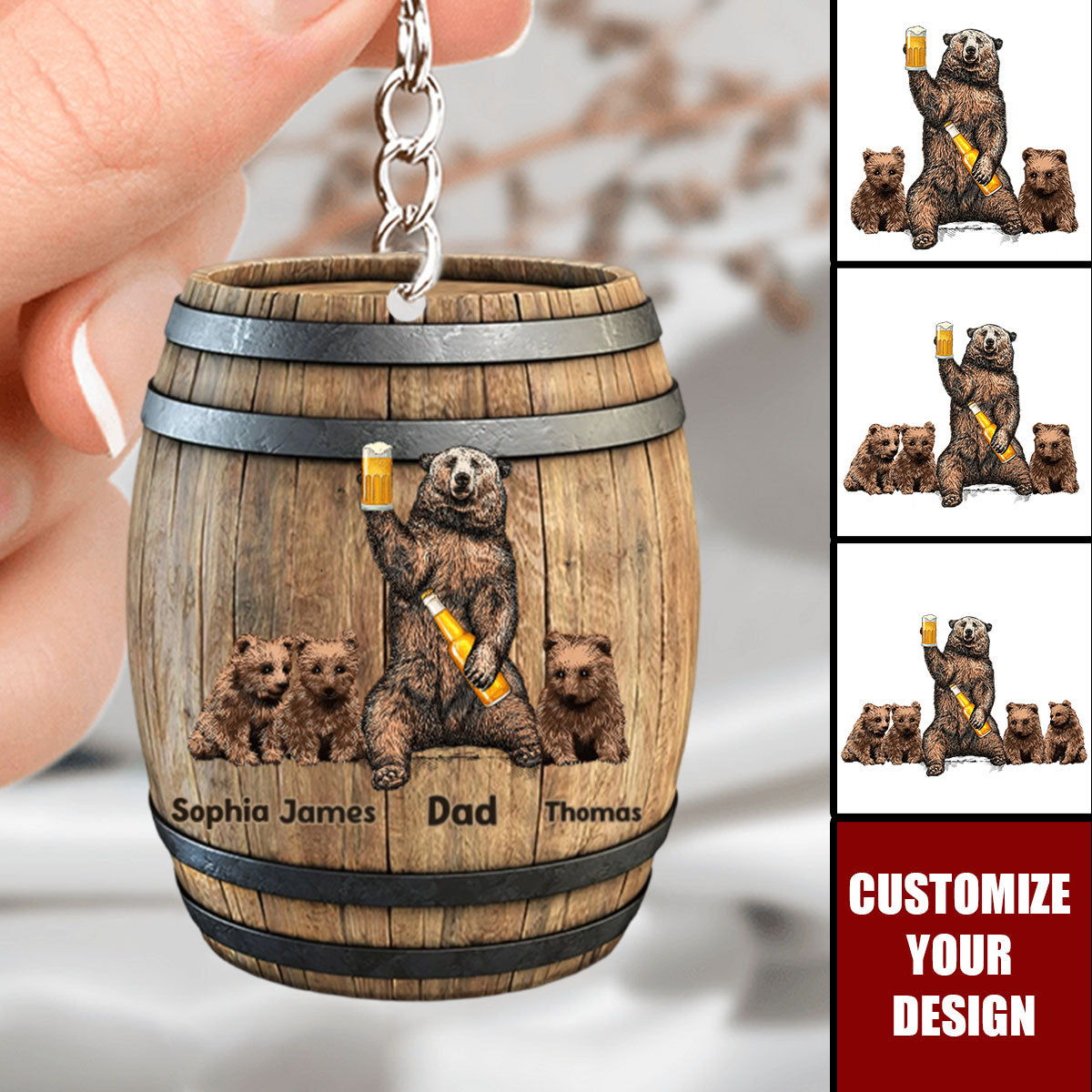 It's Not A Dad Bob - Personalized Acrylic Keychain