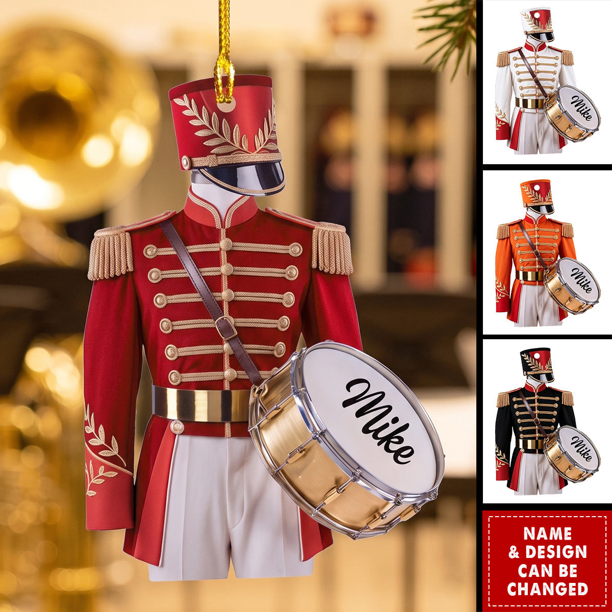 Personalized Marching Band Uniform Ornament, Band Uniform Ornament