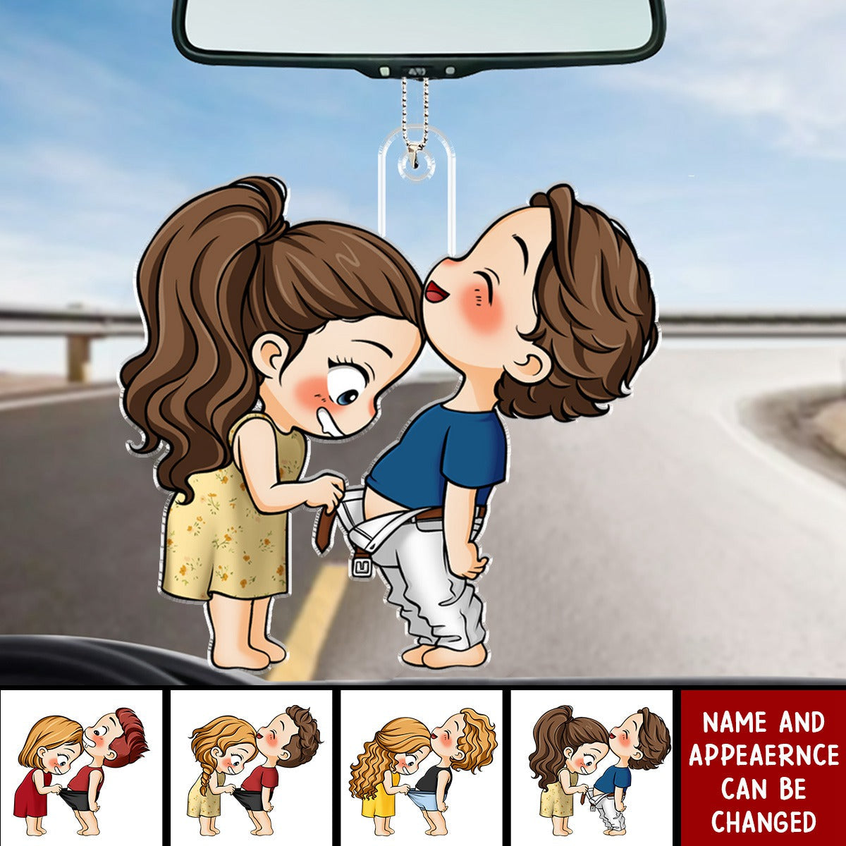 Cute Couple - Gift For Husband Wife, Anniversary - Personalized Ornament