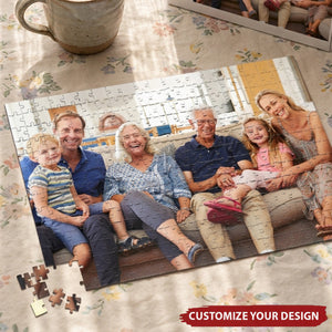 Gift For Grandparents - Personalized Photo Jigsaw Puzzle