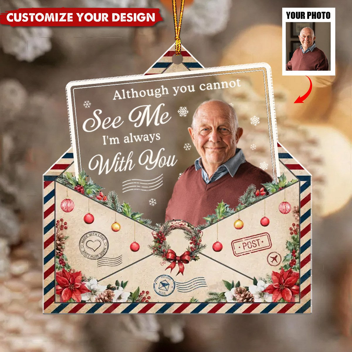 Custom Photo Memories Are The Treasures That Stay Forever - Memorial Personalized Acrylic Ornament