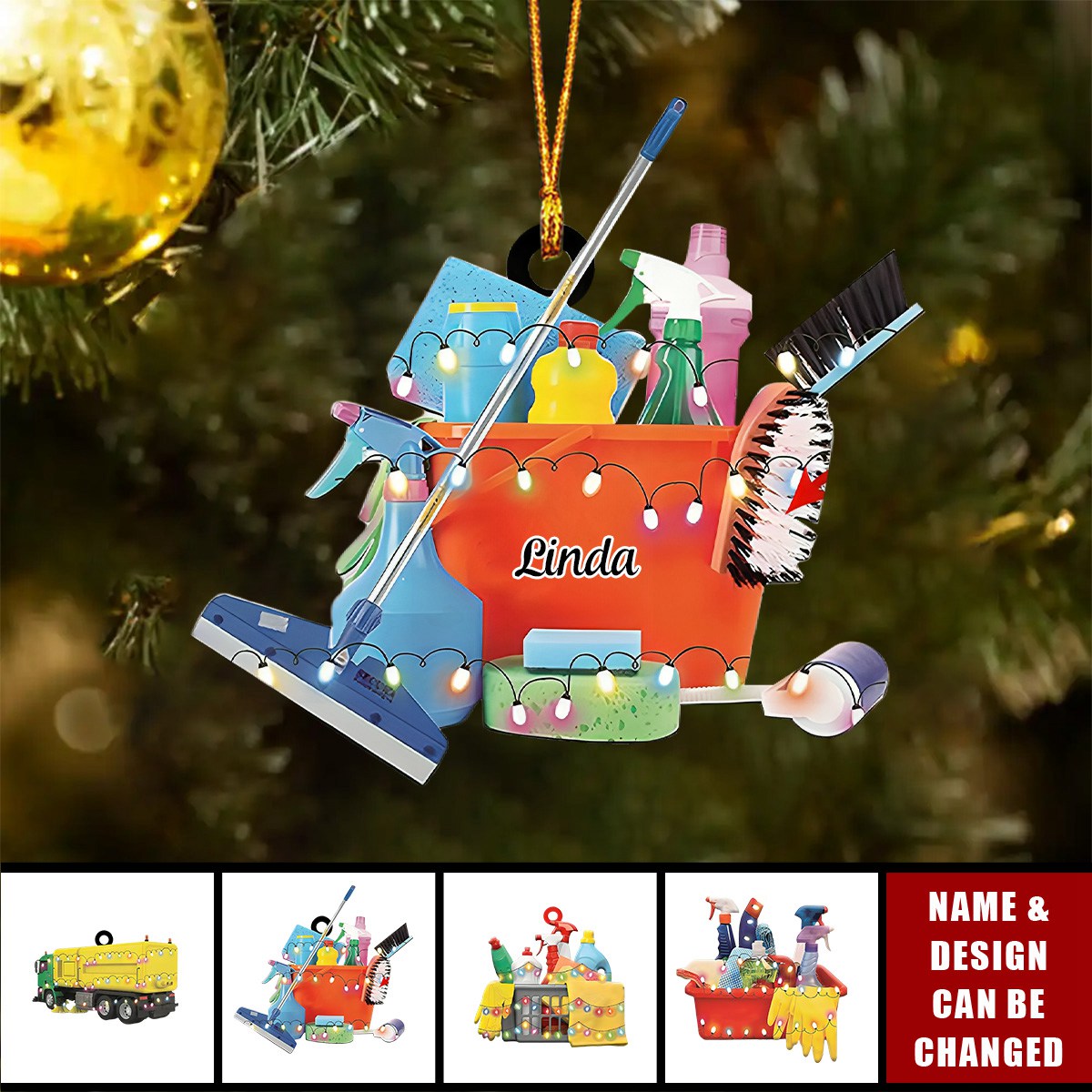 Custom Housekeeping Ornament, Cleaning Service Christmas Ornament, Housekeeper Ornament, Cleaning Gifts, Housekeeping,Gifts For Christmas
