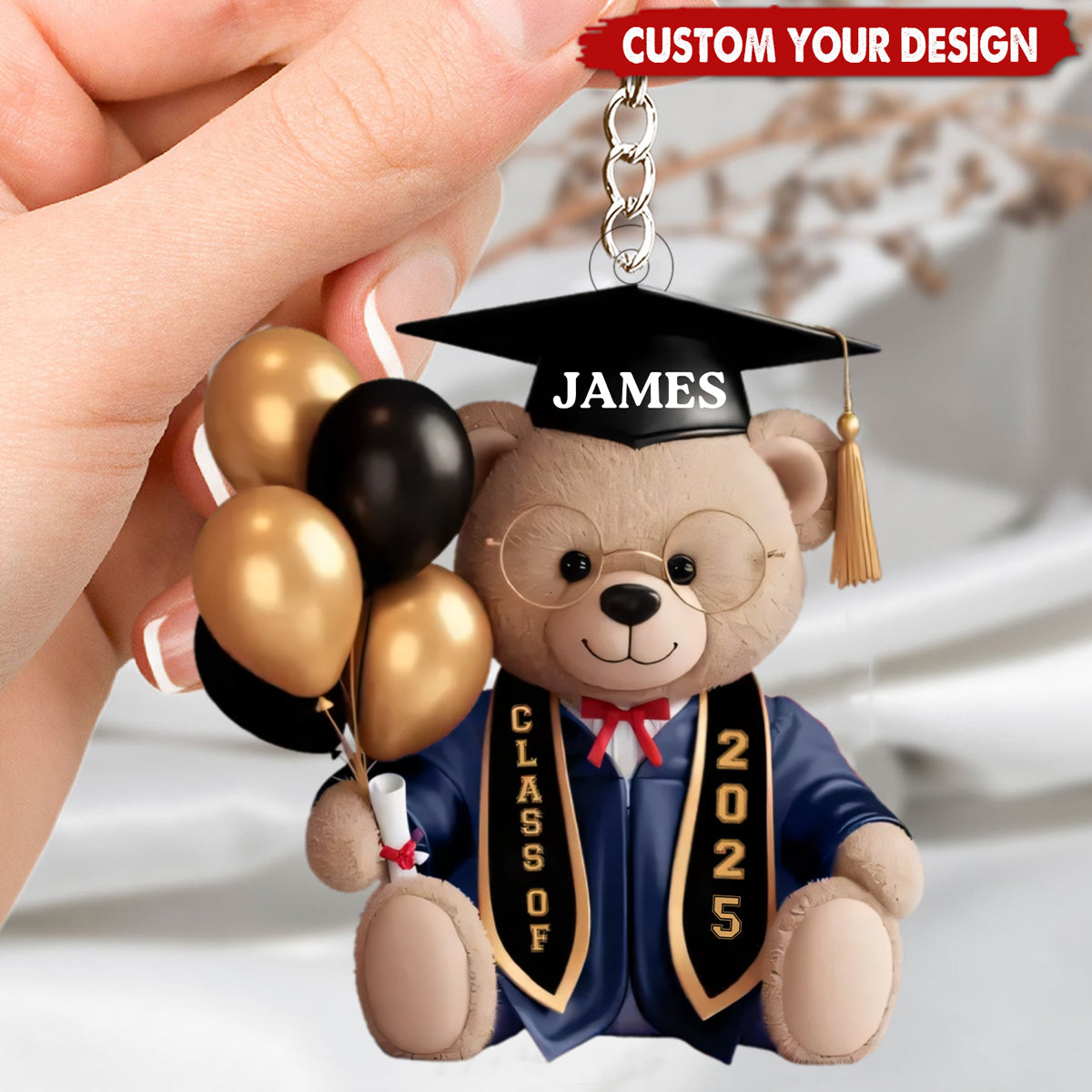 Time To Soar - Family Personalized Acrylic Keychain, Graduation Gift