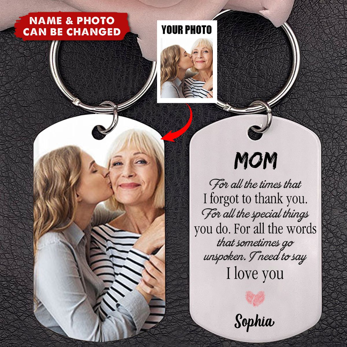 For All The Special Things You Do, I Need To Say I Love You - Gift For Mom Personalized Keychain