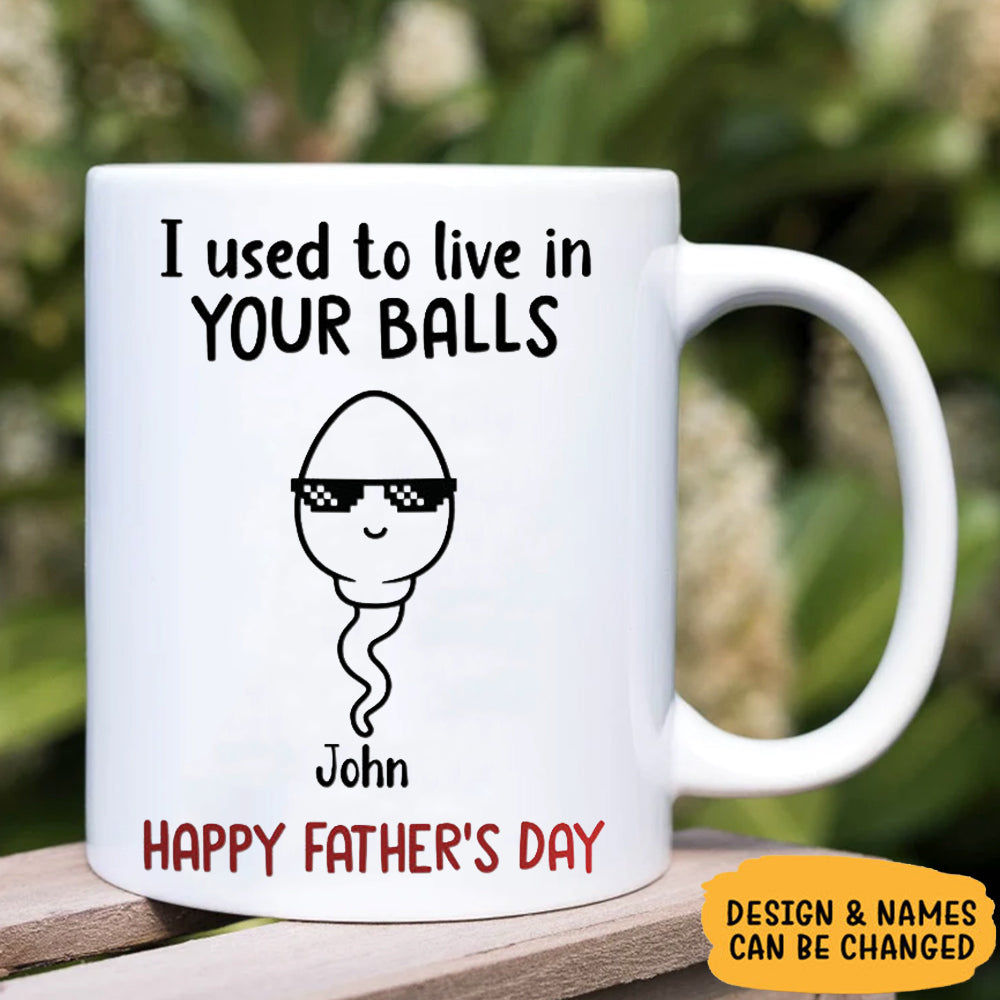 Little Kids We Used To Lived In, Personalized Mug, Father's Day Gifts, Gift For Dad