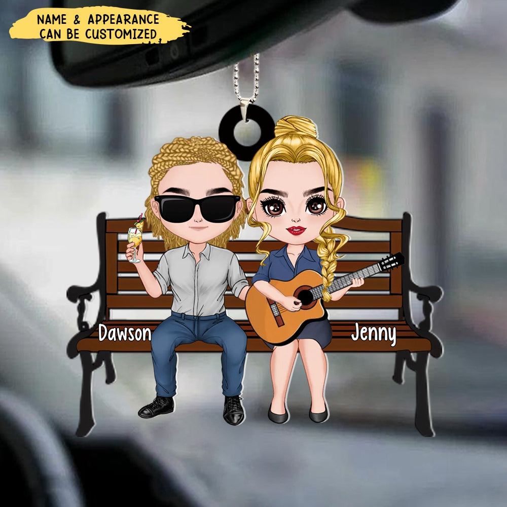 Custom Personalized Guitar Acrylic Ornament - Gift Idea For Family For Couples, Guitar Lovers