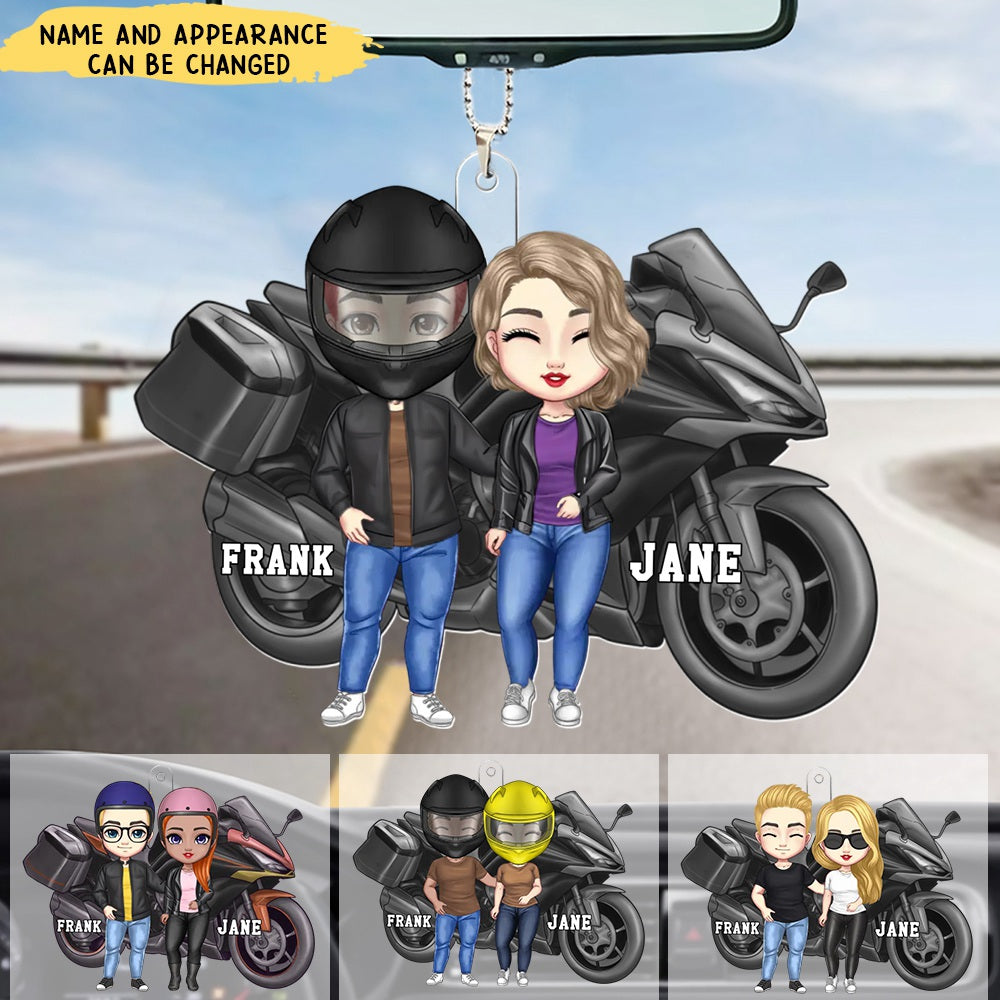 Personalized Biker Couple For Life Ornament, Gift For Motorcycle Lovers