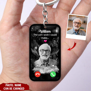 The Call I Wish I Could Make Custom Photo Memorial Personalized Keychain