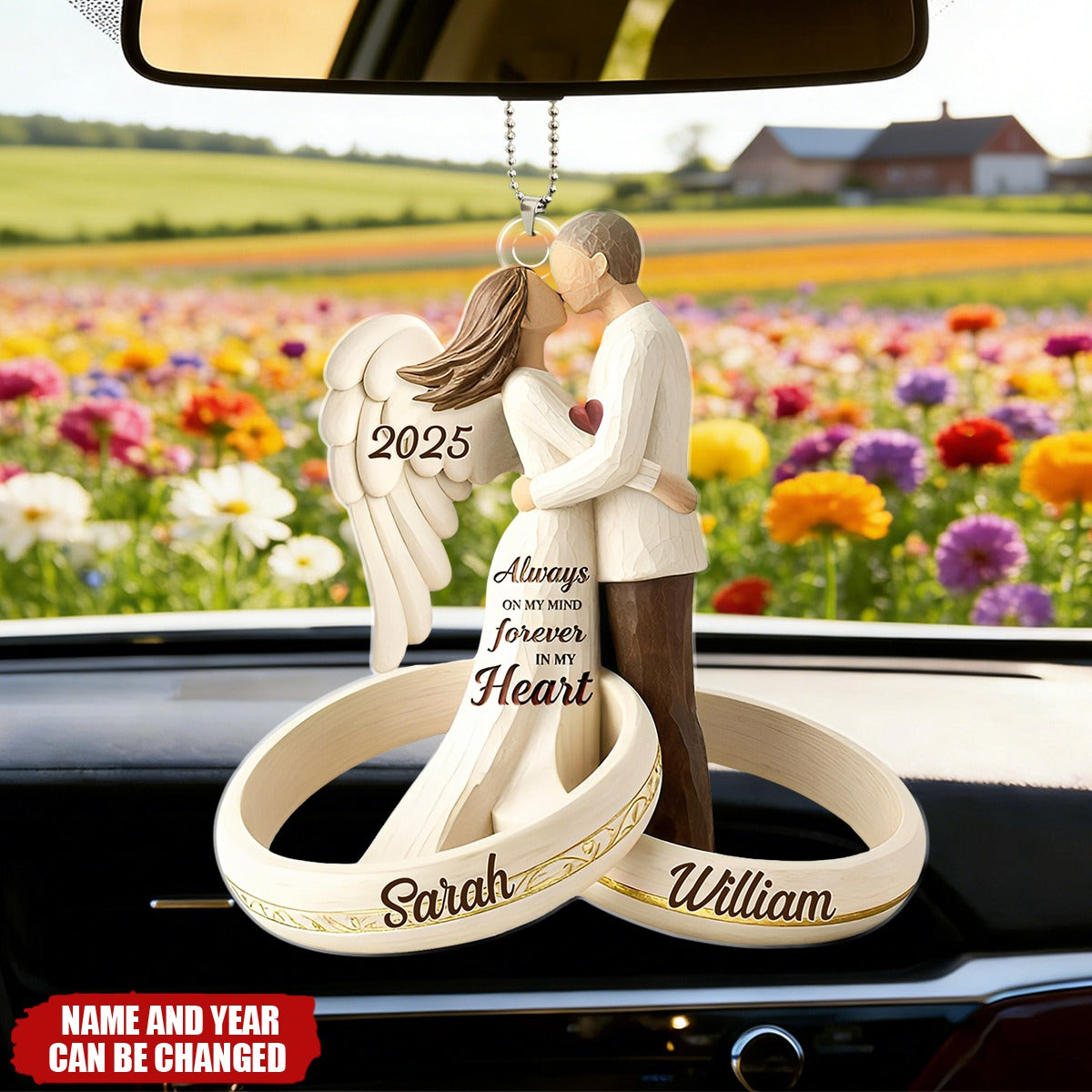 Always On My Mind - Personalized Acrylic Car Ornament