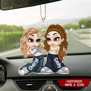 To My Friend - I Promise You Won't Have To Face Them Alone Personalized Car Ornament