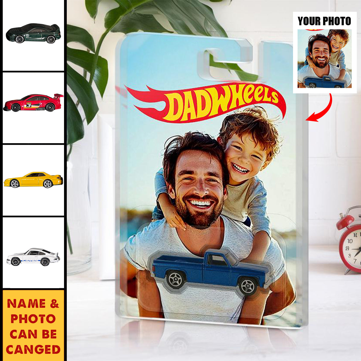 Father’s Gift - Personalized Dad Wheels Toy Car
