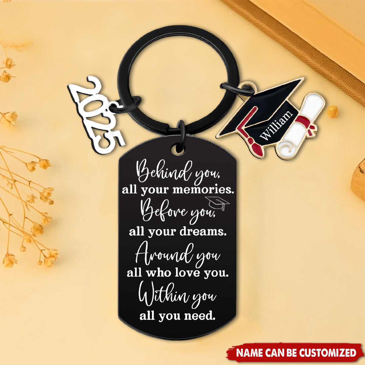 Family Personalized Graduation Keychain - Graduation Gift For Family Members