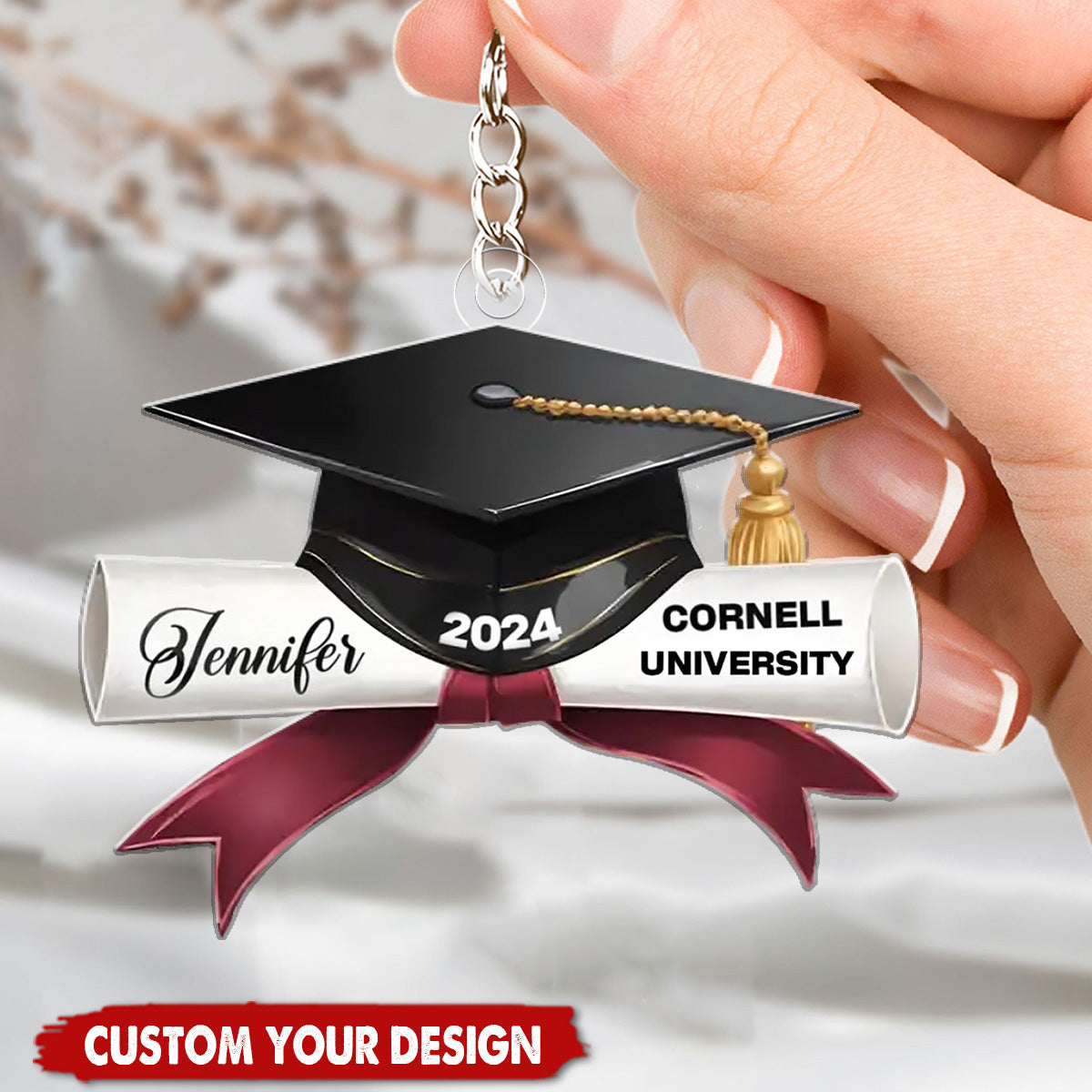 Family Personalized Keychain - Graduation Gift For Family