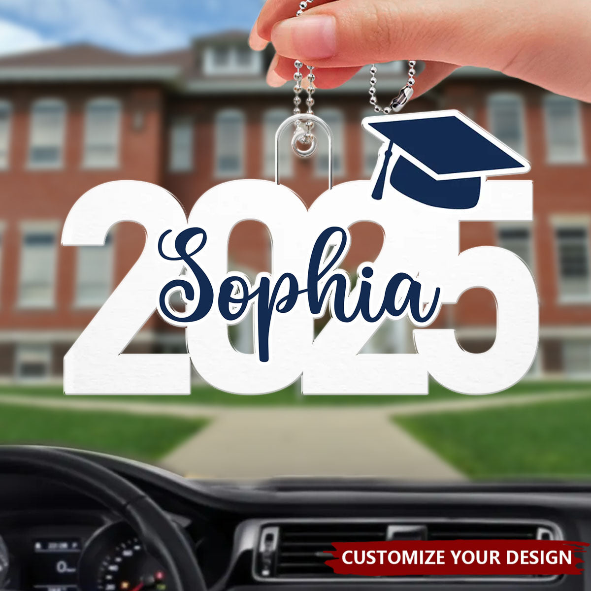 Class Of 2025 Graduation Senior - Personalized Acrylic Car Ornament