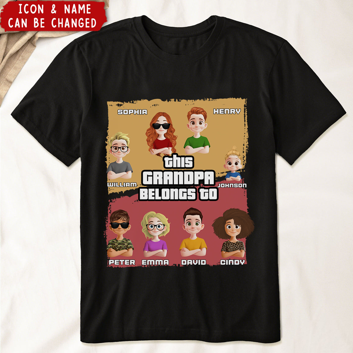 This Grandpa Belongs To - Personalized Shirt