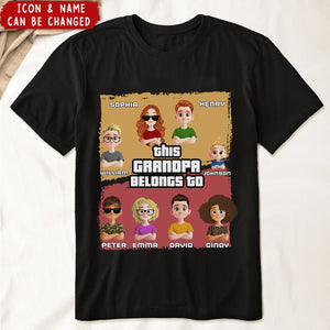 This Grandpa Belongs To - Personalized Shirt