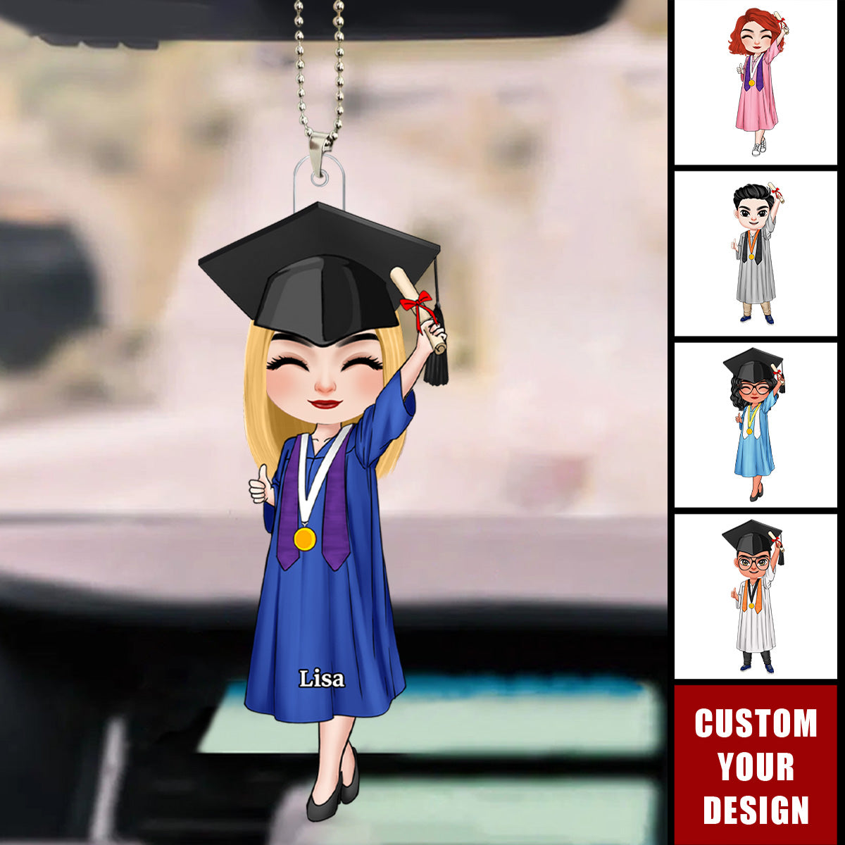 Graduation Personalized Acrylic Ornament, Gift For Friends