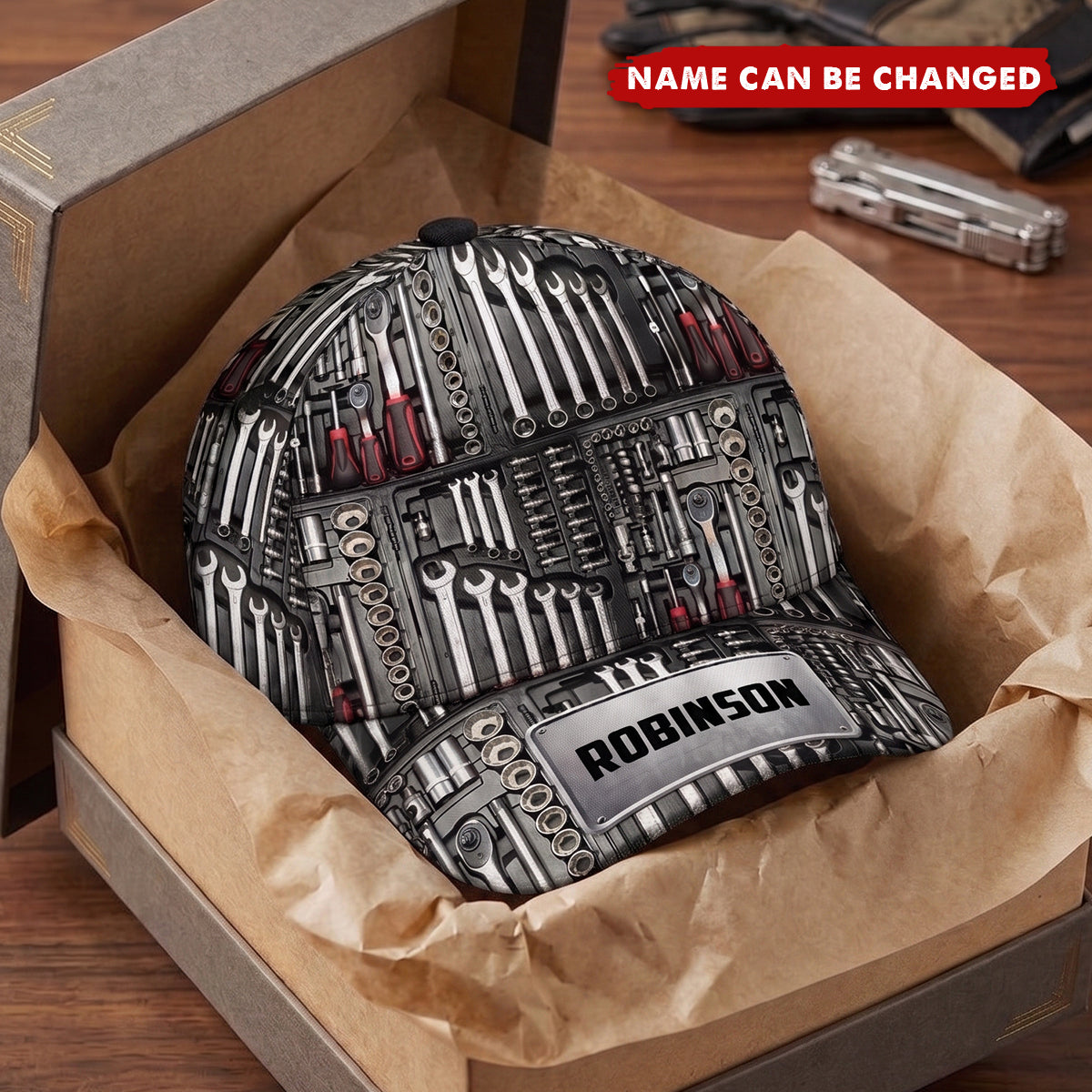 Tool Box Mechanic Custom Classic Cap, Father's Day, Gifts for Men, Toolkit