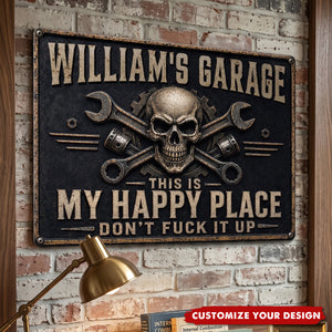 Custom Home Decor Metal Sign - Personalized Birthday Gifts - Fix It Yourself