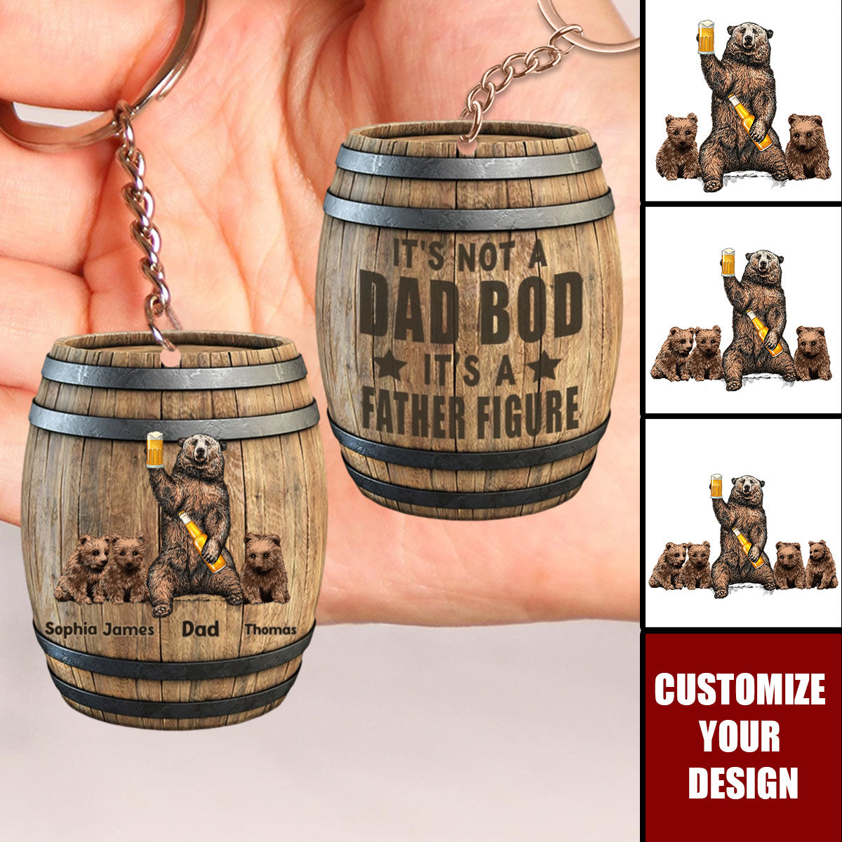 It's Not A Dad Bob - Personalized Acrylic Keychain