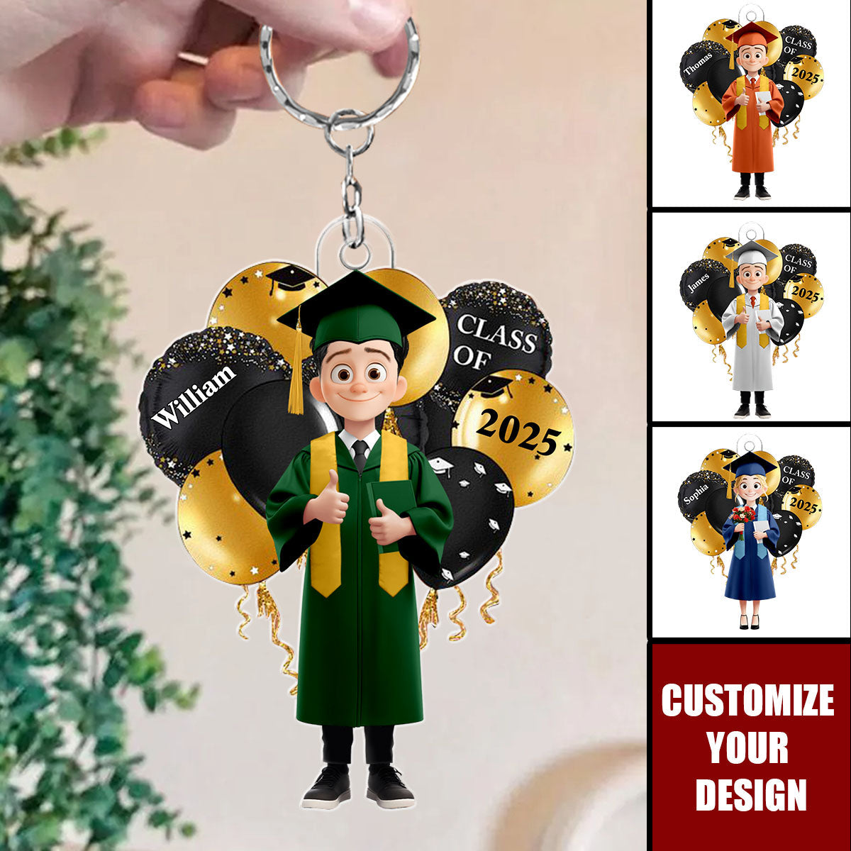 Graduation Celebration - Personalized Acrylic Keychain