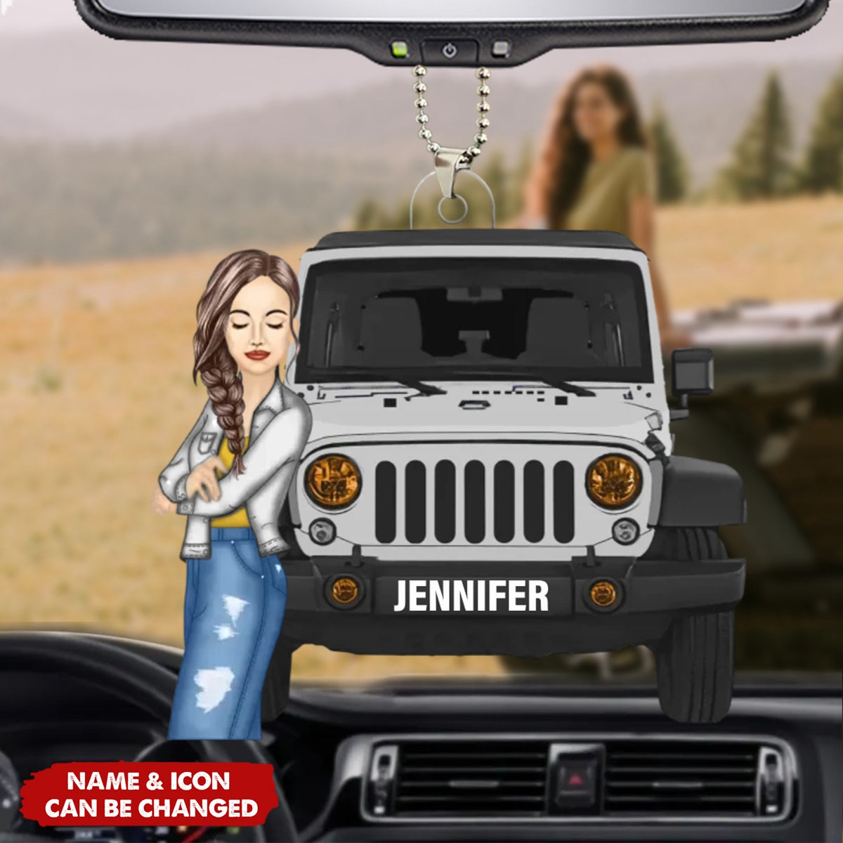 Ain't Nothing But A Off-Road Car Thang Personalized Acrylic Car Ornament