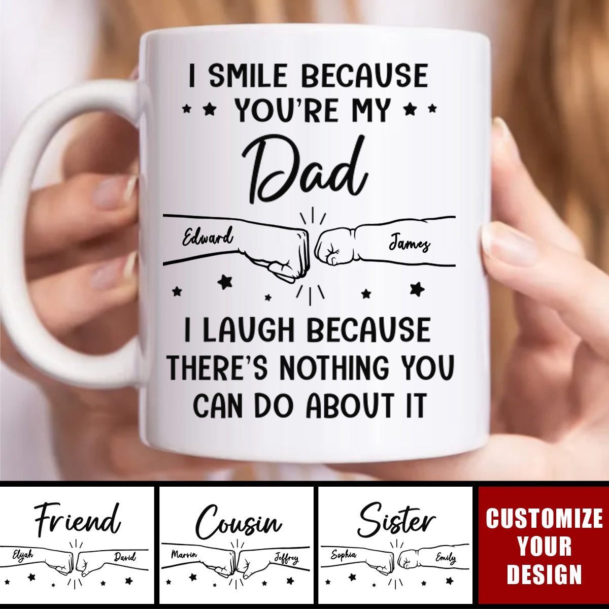 My Brother, My Hero, My Forever Support - Personalized Mug, Gift For Family Members