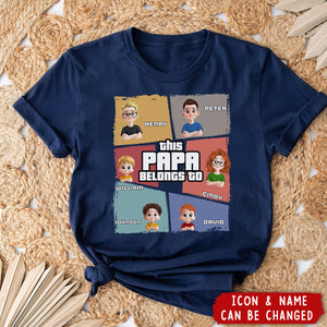 This Grandpa Belongs To - Personalized Shirt