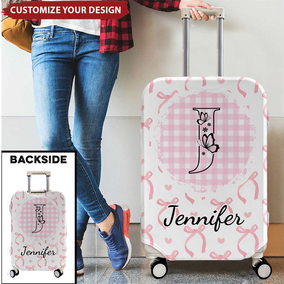 Custom Name Ribbon - Personalized Luggage Cover