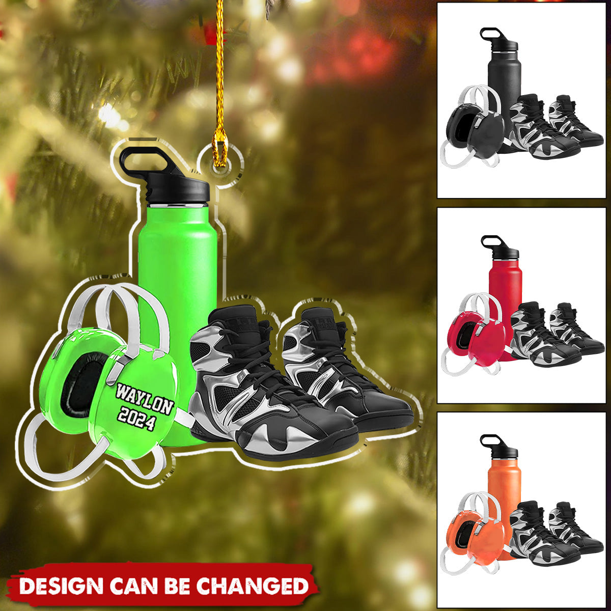 Personalized Protective Gear In Sports Christmas Ornament - Christmas Gift For Wrestler