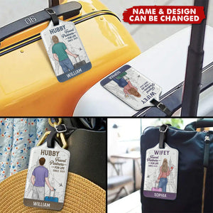 Exploring The World, Hand In Hand - Travel Personalized Custom Combo 2 Luggage Tags