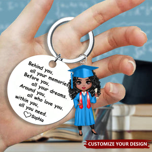 Personalized Gifts For Graduation Keychain - Graduation Gift For Girl