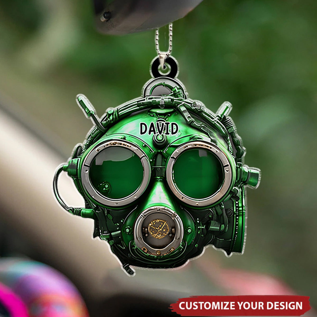 Personalized Gifts For Diving Lovers, Scuba Diving Acrylic Car Ornament