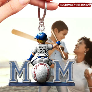 Great Players Are Raised By Even Greater Moms - Personalized Acrylic Keychain
