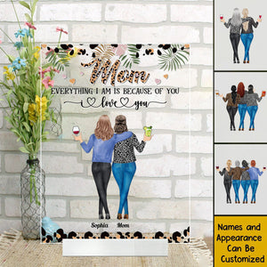 Mother And Daughters - Personalized Acrylic Plaque