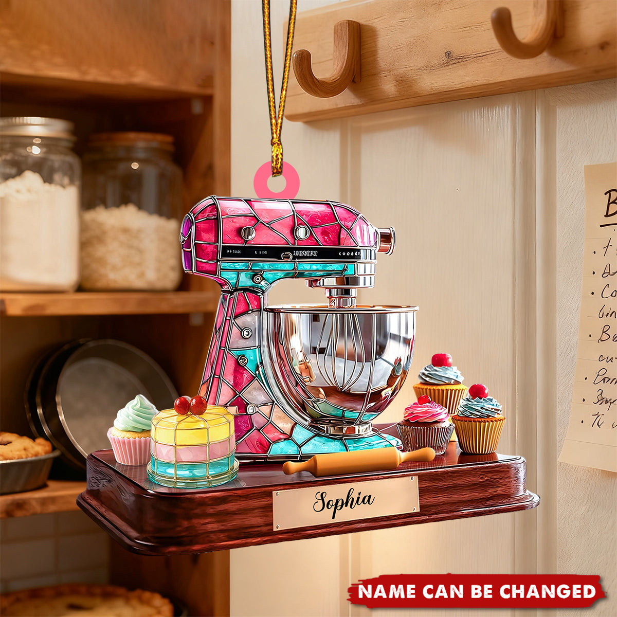 Custom Baker Ornament, Baking Mixer Decor, Baker Christmas Gifts