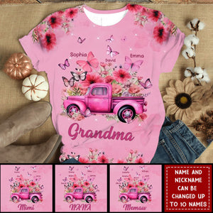 Personalized Pink T-Shirt - Gift For Grandma