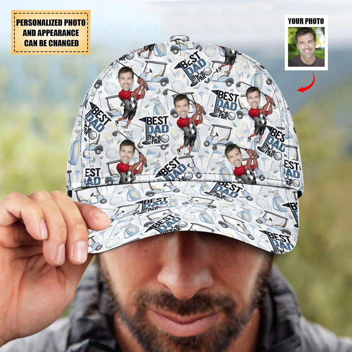 Best Dad By Par - Personalized Golf Classic Cap