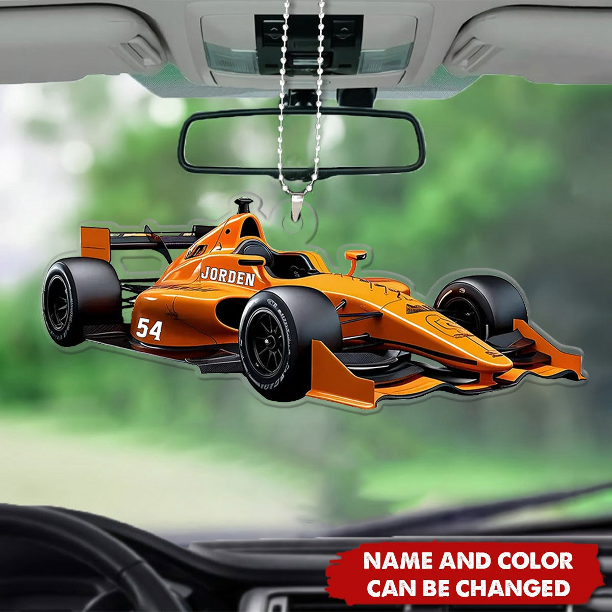Racing Formula Car Personalized Acrylic Ornament, Gift For Racer