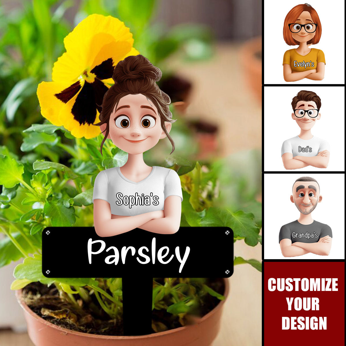 Gift For Gardener - Personalized Acrylic Plant Marker