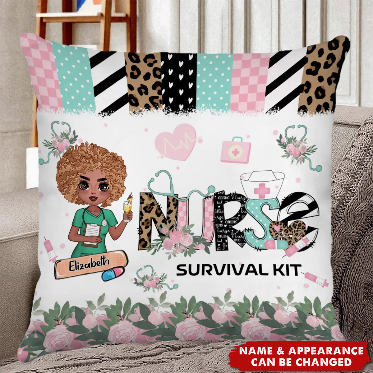 Personalized Nurse Pillow Cover - Gift Idea For Nurse/ Mother's Day/ Birthday