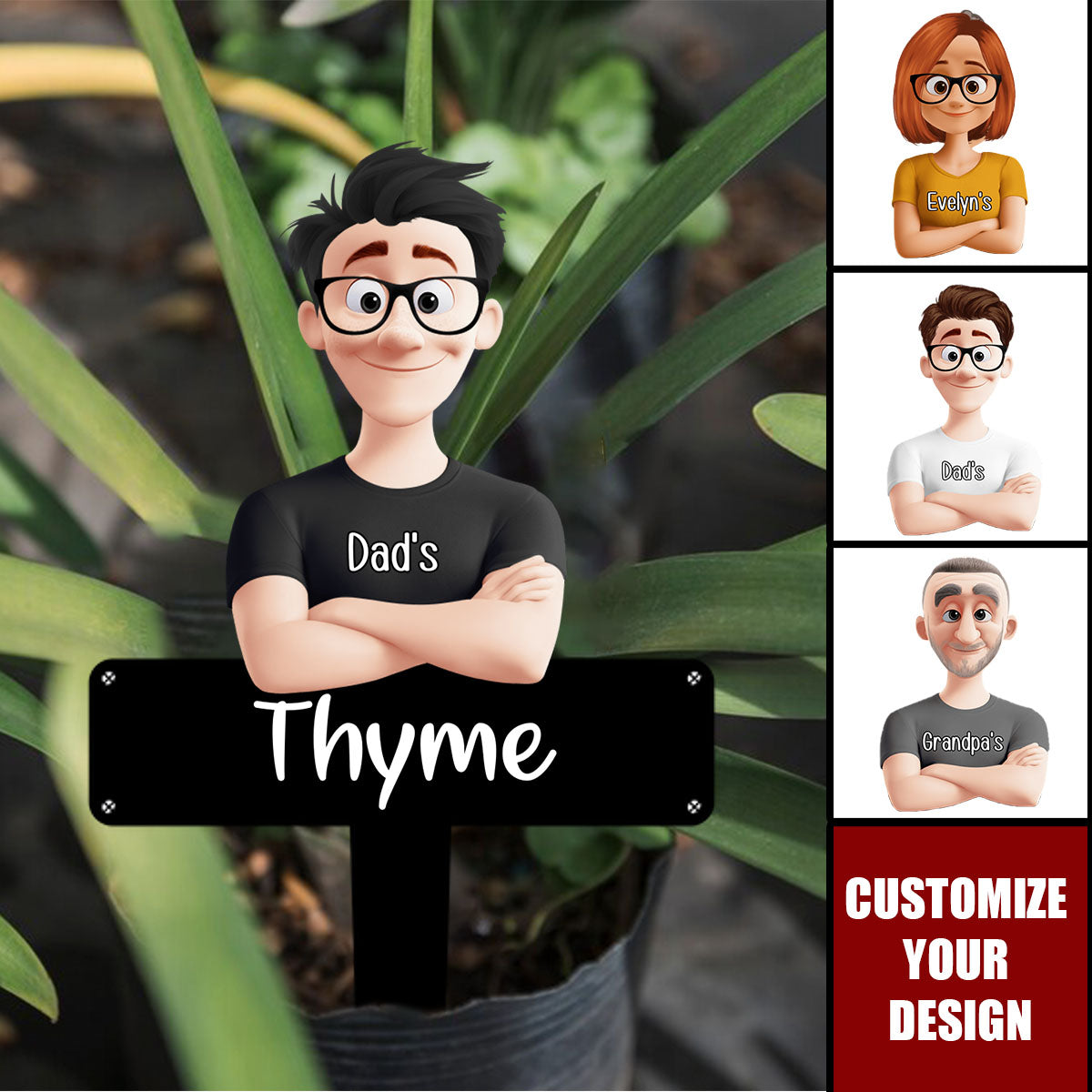 Gift For Gardener - Personalized Acrylic Plant Marker