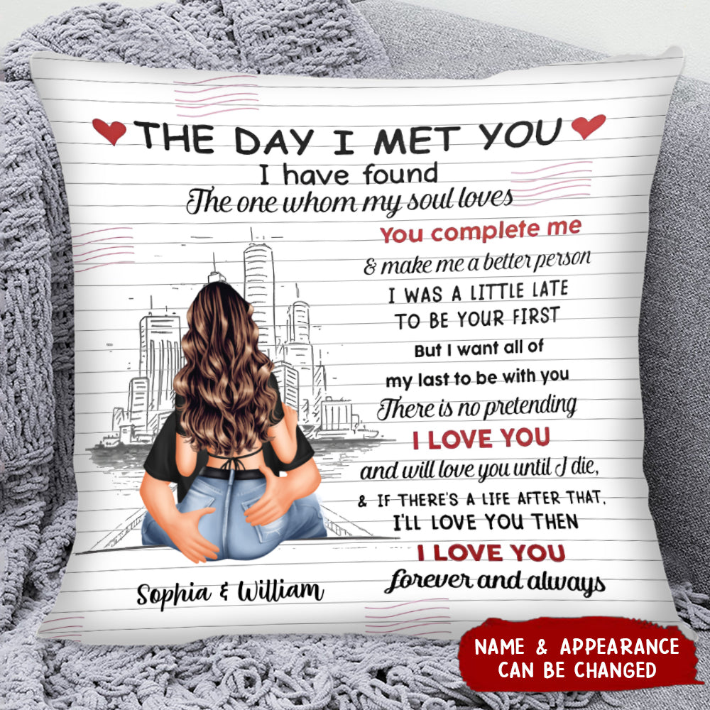 I Love You Forever And Always - Personalized Pillow