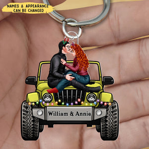 Off-Road Car Couples Stay Together- Personalized Keychain