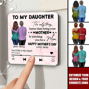 To My Daughter From Mom - Personalized Music Fridge Magnet, Mother's Day Gift For Daughter