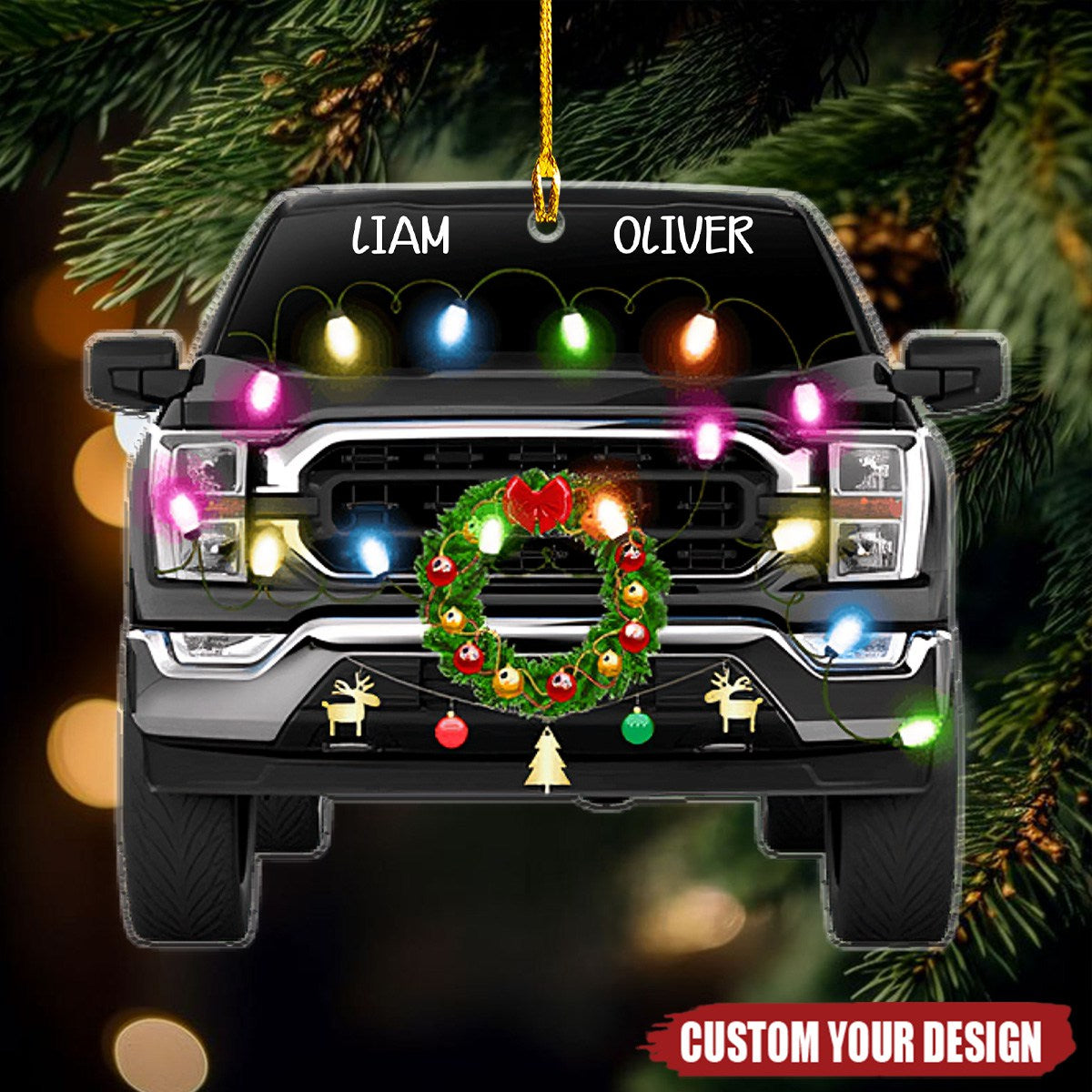 FD Car - Personalized Acrylic Ornament - Christmas Gift For FD Lover